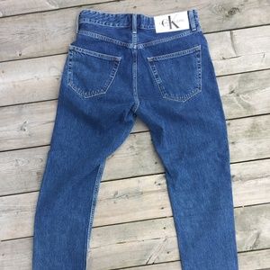 Calvin Klein Dad Jeans Relaxed Straight Leg Denim Blue W29